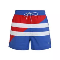 polo short de bain casual shorts paris two line blue